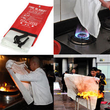將圖片載入圖庫檢視器 Fire Blanket 1x1m Emergency Survival Safety Fires Glass Fiber Clothing 0.45mm
