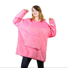 將圖片載入圖庫檢視器 Extra Large Hood Soft Plush Blanket Outdoor Wool Hoodie
