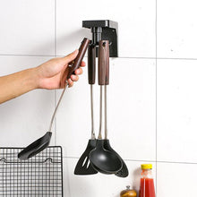 將圖片載入圖庫檢視器 Kitchen Storage Racks Hooks Free Punch Wall-mounted Rotating Storage Rack For

