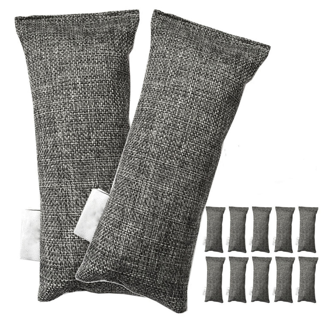 Each Mini Bamboo Charcoal Bags Shoe Deodorizer and Odor Eliminator Pack of