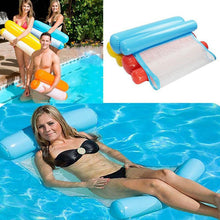 將圖片載入圖庫檢視器 Water Hammock Single People Increase Inflatable Air Mattress Beach Lounger

