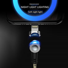 將圖片載入圖庫檢視器 rotation Magnetic Micro USB Cable Fast Charging Type C Cable Magnetic Charger
