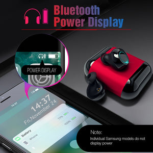 Wireless Earphones Stereo Headset Bluetooth Earphone with Mic and Charging Box