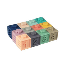 將圖片載入圖庫檢視器 Baby Grasp Toy Soft Rubber Vinyl Embossed Building Blocks
