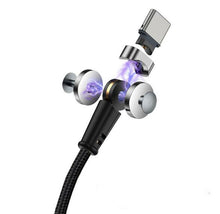 將圖片載入圖庫檢視器 rotation Magnetic Micro USB Cable Fast Charging Type C Cable Magnetic Charger
