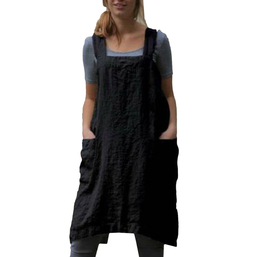 Casual Sleeveless Solid Pockets Dresses