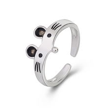 將圖片載入圖庫檢視器 Little Mouse Ring Temperament Lovely Ring for Girls Open Rings Jewelry
