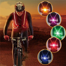 將圖片載入圖庫檢視器 LED Flash Driving Vest High Visibility Night Running Cycling
