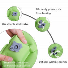 將圖片載入圖庫檢視器 Outdoor Camping Pad Waterproof Inflatable Mattress Cushion for Backpacking Hiking Travel
