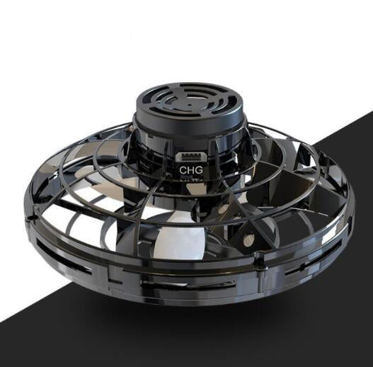 hand mini flying toy Gyro rotor drone UFO led fidget finger spinner Rotary
