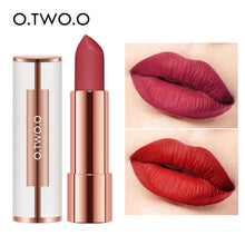 將圖片載入圖庫檢視器 Matte Lipstick Nude Brown Red Lips Makeup Velvet Silky Smooth Texture Long Lasting Waterproof Lipstick
