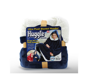 Extra Large Hood Soft Plush Blanket Outdoor Wool Hoodie
