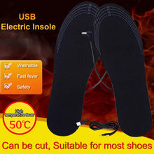 將圖片載入圖庫檢視器 Unisex Winter Warmer Foot USB Charging Electric Heated Insoles For Shoes
