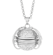 將圖片載入圖庫檢視器 Locket Necklace Pendant Angel Wings Gift Jewelry Decoration
