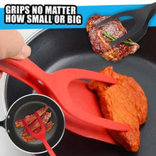 將圖片載入圖庫檢視器 Grip and Flip Tongs Egg Spatula Tongs Clamp Pancake Fried Egg French Toast Omelet
