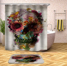 將圖片載入圖庫檢視器 Sugar Skull Waterproof Polyester Fabric Shower Curtain For Bathroom Products
