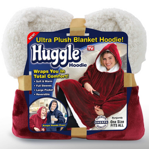 Extra Large Hood Soft Plush Blanket Outdoor Wool Hoodie