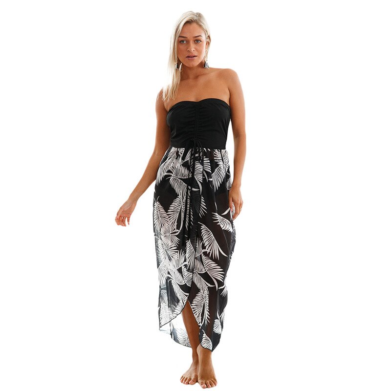 Tassels Multicolor Printed Beach Skirt