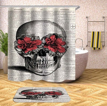 將圖片載入圖庫檢視器 Sugar Skull Waterproof Polyester Fabric Shower Curtain For Bathroom Products
