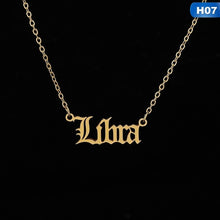 將圖片載入圖庫檢視器 Men Women 12 Zodiac Letter Constellations Pendants Necklace For
