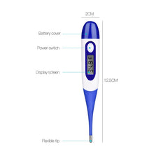 將圖片載入圖庫檢視器 Adult And Infant Body Electronic Digital Temperature Electronic thermometer anal armpit LCD Display
