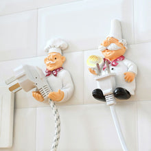 將圖片載入圖庫檢視器 Kitchen Plug Bracket Cartoon Cook Power Socket Cord Organizer Holder
