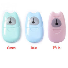 將圖片載入圖庫檢視器 Paper Soap Travel Portable Hand Washing Box Scented Slice
