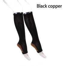將圖片載入圖庫檢視器 Women Men Unisex Compression Socks Zipper Leg Support Knee Socks
