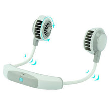 將圖片載入圖庫檢視器 Halter Fan 2 Fans Mini Hanging Neck Fan USB Rechargeable
