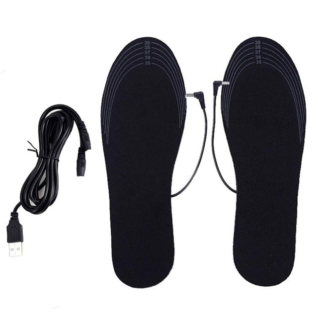Unisex Winter Warmer Foot USB Charging Electric Heated Insoles For Shoes