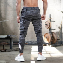 將圖片載入圖庫檢視器 Jogger Sweatpants Men Gym Workout Fitness Cotton Trousers
