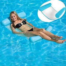 將圖片載入圖庫檢視器 Water Hammock Single People Increase Inflatable Air Mattress Beach Lounger
