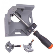 將圖片載入圖庫檢視器 Aluminum Single Handle 90 Degree Right Angle Clamp Angle Clamp Woodworking Frame Tool
