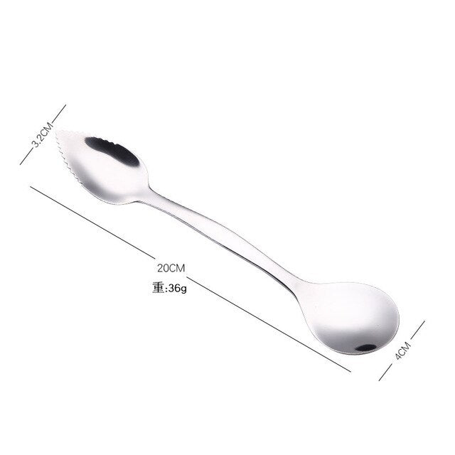 Stainless Steel Multi-functional Double Headed Mud Dig Spoon
