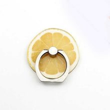 將圖片載入圖庫檢視器 Lemon Fruits Mobile Phone Holder Metal Finger Ring
