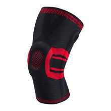 將圖片載入圖庫檢視器 Patella Knee Protector Brace Elastic Silicone Spring Knee Pad Training Knitted Compression
