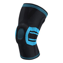 將圖片載入圖庫檢視器 Patella Knee Protector Brace Elastic Silicone Spring Knee Pad Training Knitted Compression
