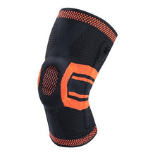 將圖片載入圖庫檢視器 Patella Knee Protector Brace Elastic Silicone Spring Knee Pad Training Knitted Compression

