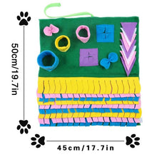 將圖片載入圖庫檢視器 Dog Snuffle Mat Pet Sniffing Training Blanket Detachable Fleece Pads Dog Mat
