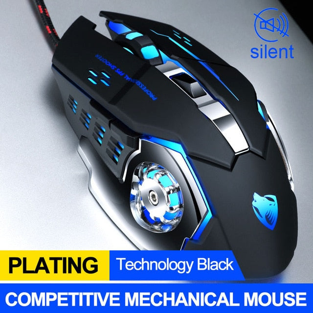LED Computer Mice USB Cable Silent