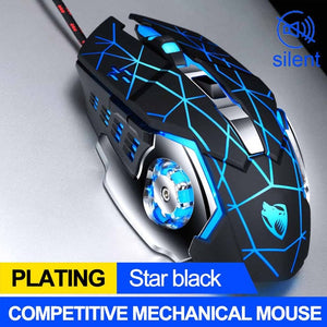 LED Computer Mice USB Cable Silent