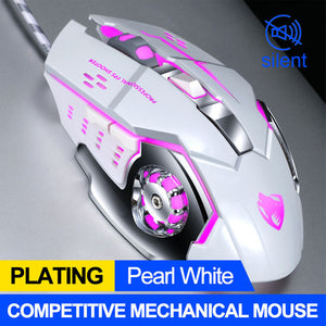 LED Computer Mice USB Cable Silent