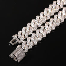 將圖片載入圖庫檢視器 Micro Pave Prong Chain Necklaces Fashion Hiphop Full Iced Out Cubic Zirconia Jewelry For Men Women
