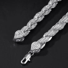 將圖片載入圖庫檢視器 Men Women Rope Chain Necklace Iced Out Rhinestones Hip hop Necklaces Jewelry
