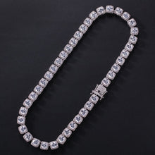 將圖片載入圖庫檢視器 Men Women Square Cubic Zirconia Tennis Chains Top Quality
