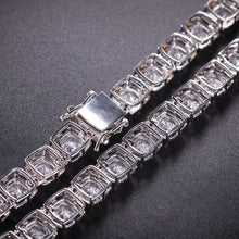 將圖片載入圖庫檢視器 Men Women Square Cubic Zirconia Tennis Chains Top Quality
