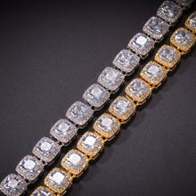 將圖片載入圖庫檢視器 Men Women Square Cubic Zirconia Tennis Chains Top Quality
