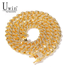 將圖片載入圖庫檢視器 Rhinestones Necklace Chain Full Bling
