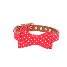 將圖片載入圖庫檢視器 Cute Bow Cat Collar Pet Teacup Chihuahua Collar Leash Lead
