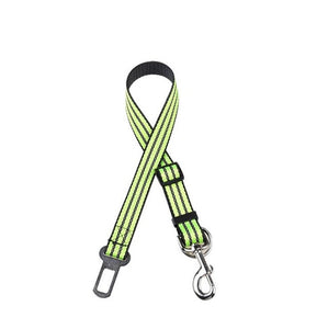 Reflective pet seat belt nylon dog traction rope